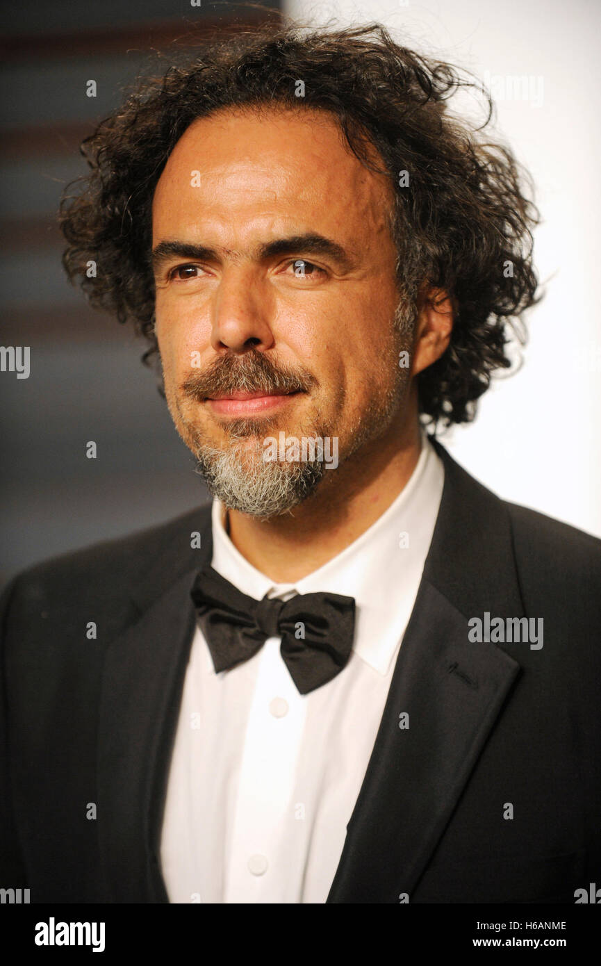 Regisseur Alejandro Gonzalez Inarritu besucht die 2015 Vanity Fair Oscar Party hosted by Graydon Carter im Wallis Annenberg Center für darstellende Künste am 22. Februar 2015 in Beverly Hills, Kalifornien. Stockfoto