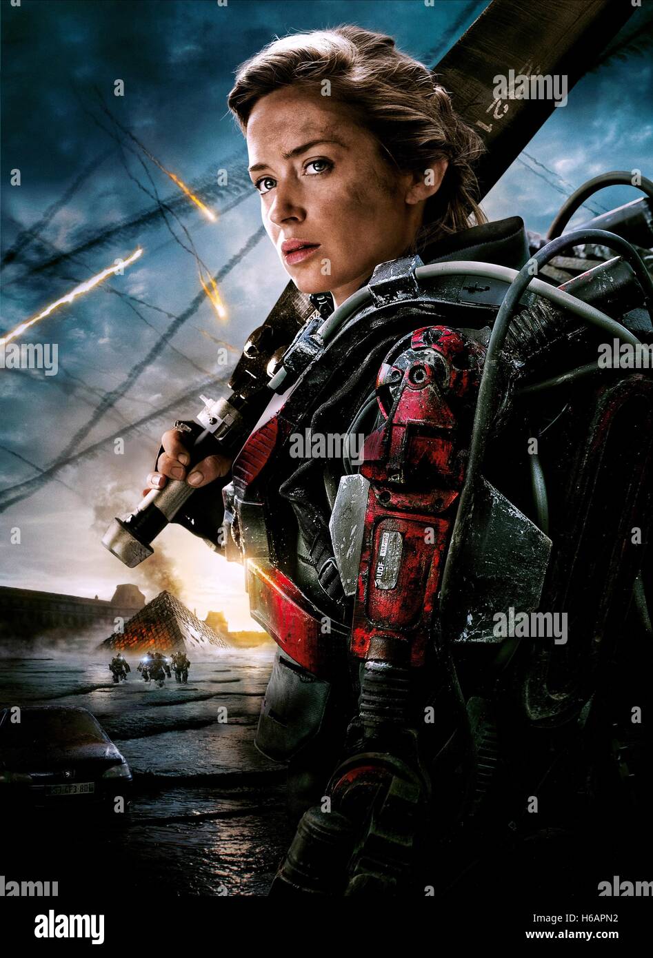 Emily Schlagkante Von Morgen Live Die Wiederholung Rand Von Morgen 2014 Stockfotografie Alamy