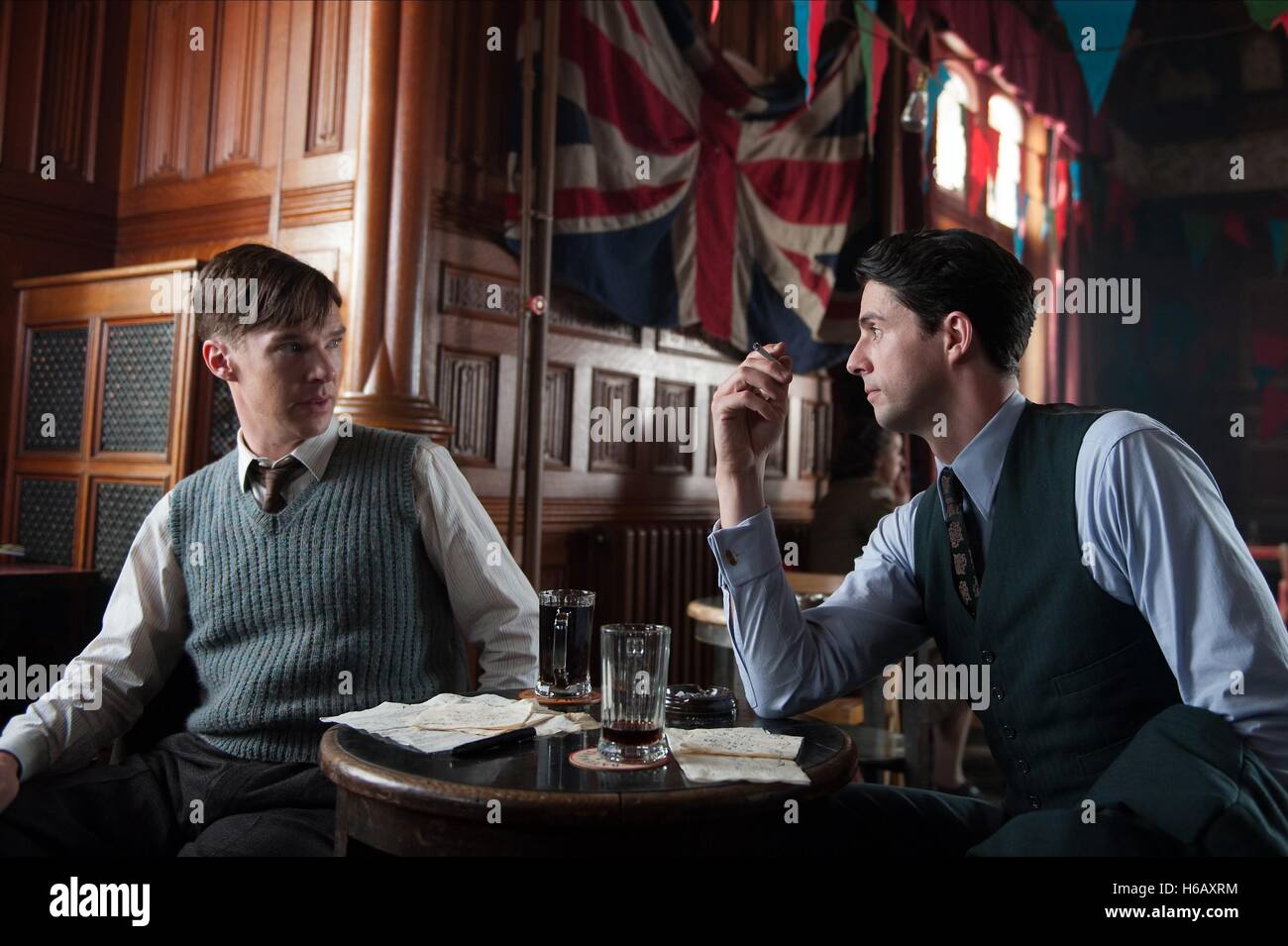 Benedict Cumberbatch Matthew Goode Die Nachahmung Spiel 2014 Stockfotografie Alamy