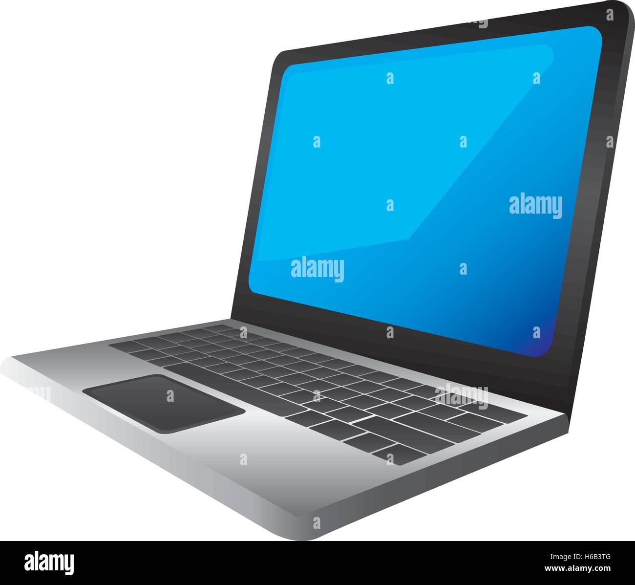 Computer Laptop Symbolbild Stock Vektor