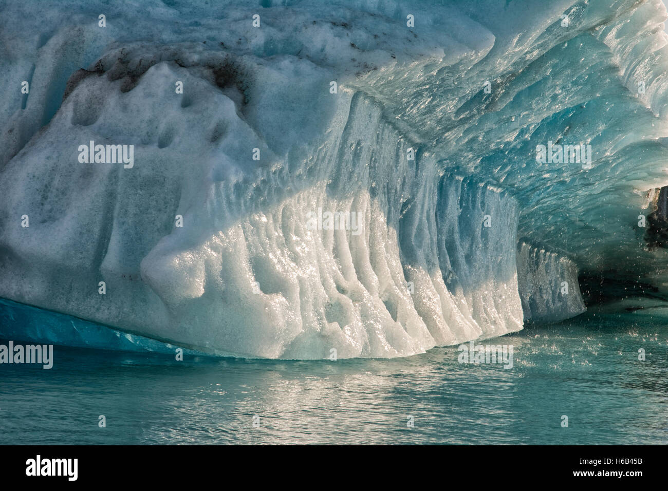 Europa, Grönland, Kujalleq Gemeinde Narsarsuaq (alte Schreibweise: Narssarssuaq), Qoroq Ice Fjord, Iceberg Stockfoto