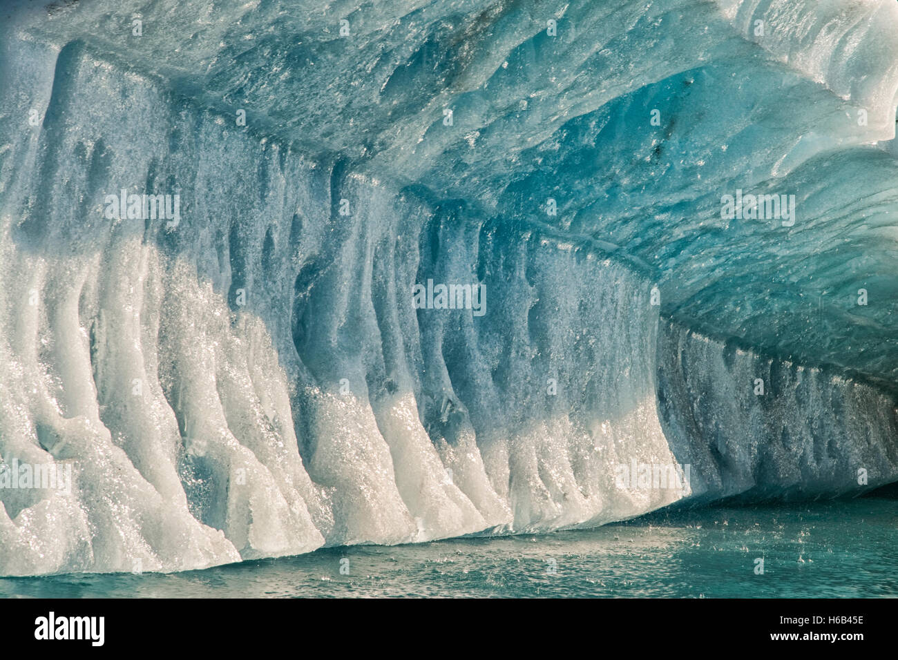 Europa, Grönland, Kujalleq Gemeinde Narsarsuaq (alte Schreibweise: Narssarssuaq), Qoroq Ice Fjord, Iceberg Stockfoto