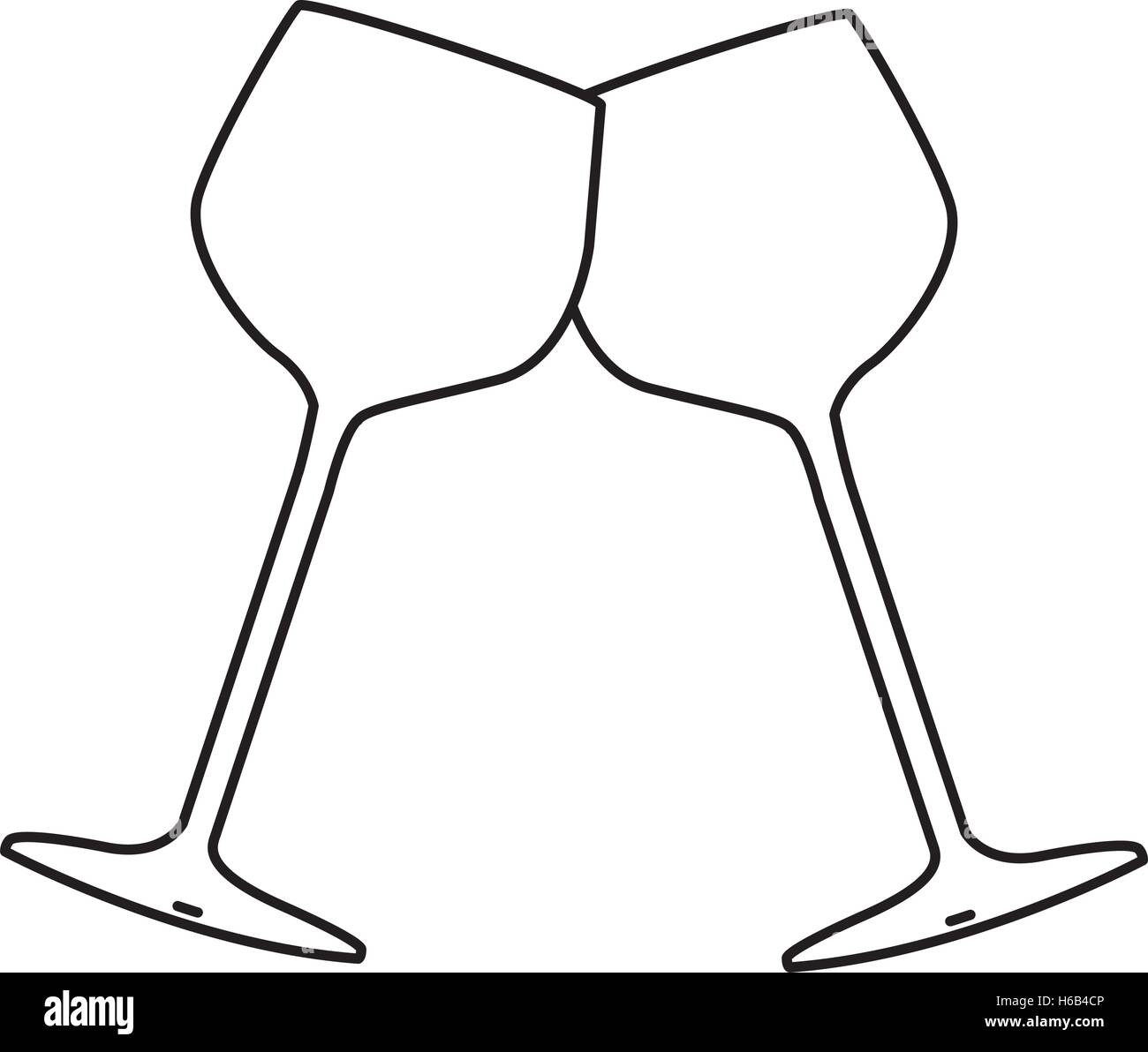 Wein Verwandte Symbolbild Stock Vektor