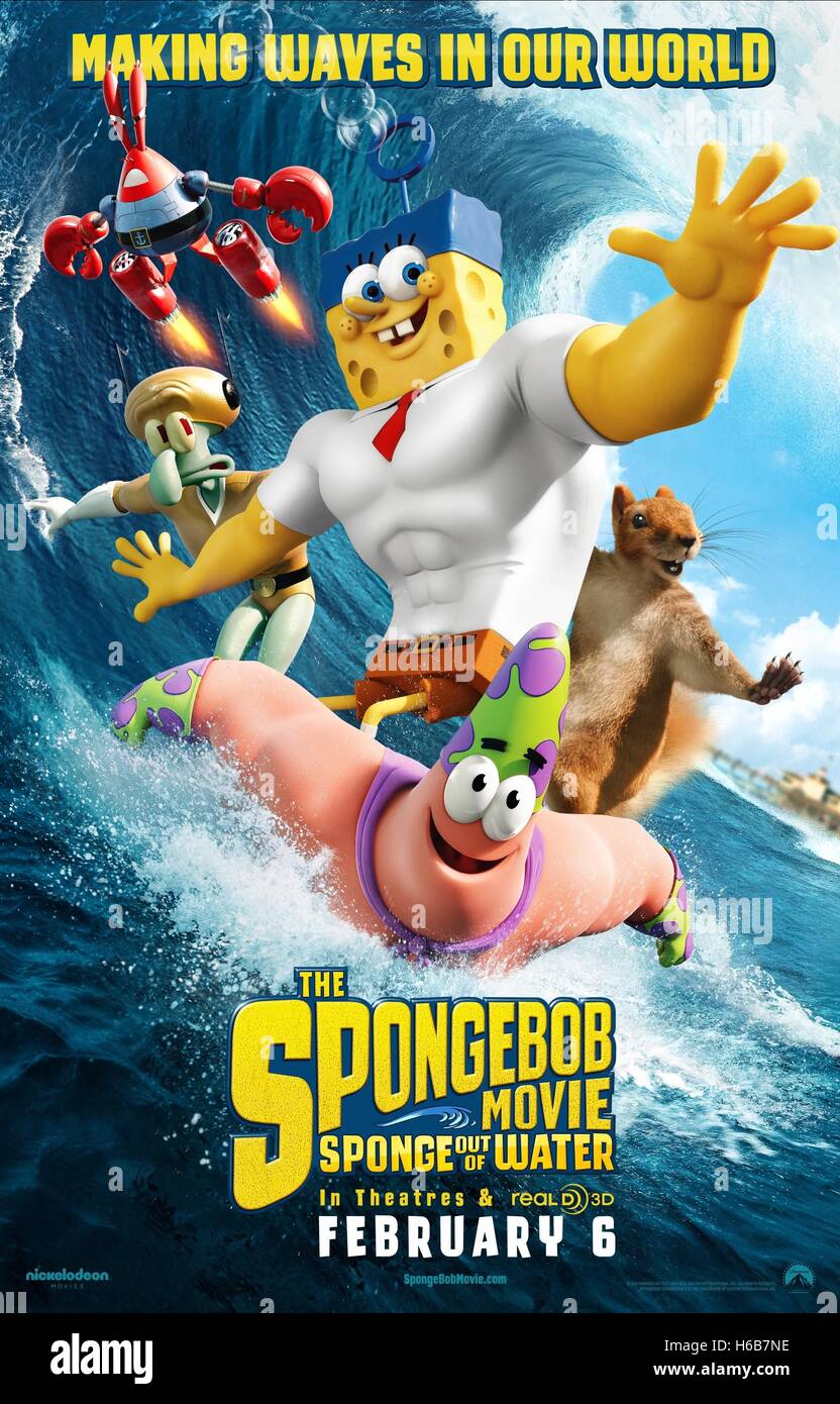 Mr Krabs Thaddaus Tentakel Spongebob Schwammkopf Patrick Star Poster Der Spongebob Film Schwamm Aus Wasser Der Schwamm Stockfotografie Alamy