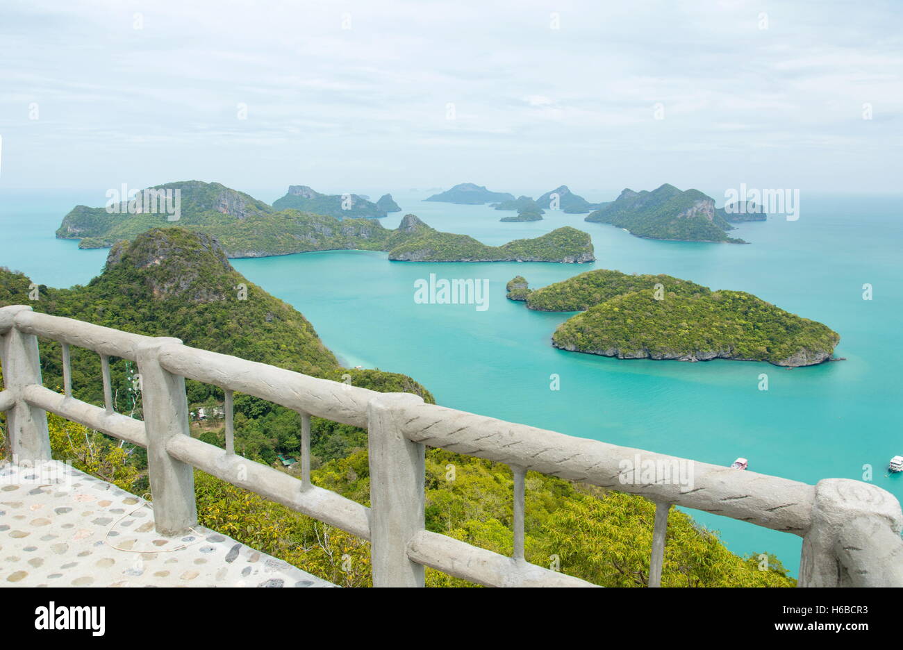 Blick auf Mu Ko Ang Thong National Marine Park in Thailand Stockfoto