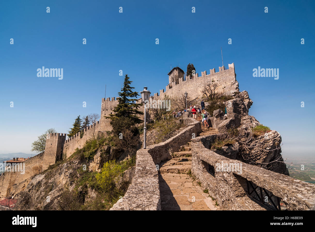 Festung von Guaita in San Marino Stockfoto