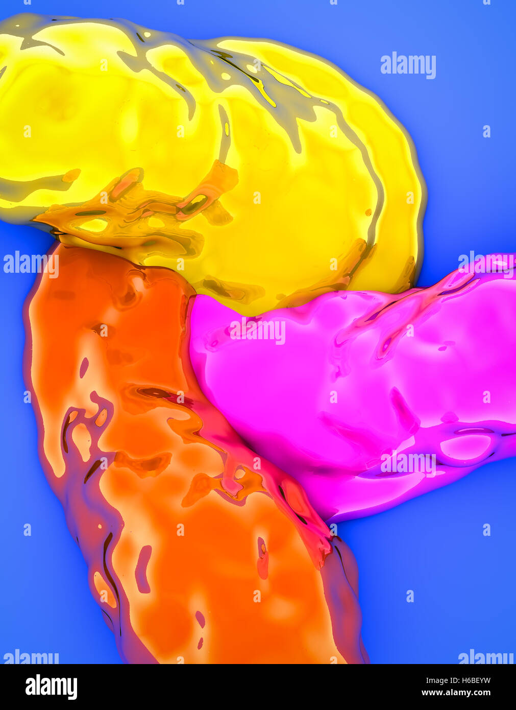 Bunte Farbe gepresst Stockfoto