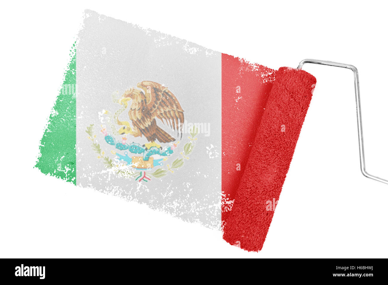Zusammengesetztes Bild Mexiko Nationalflagge Stockfoto