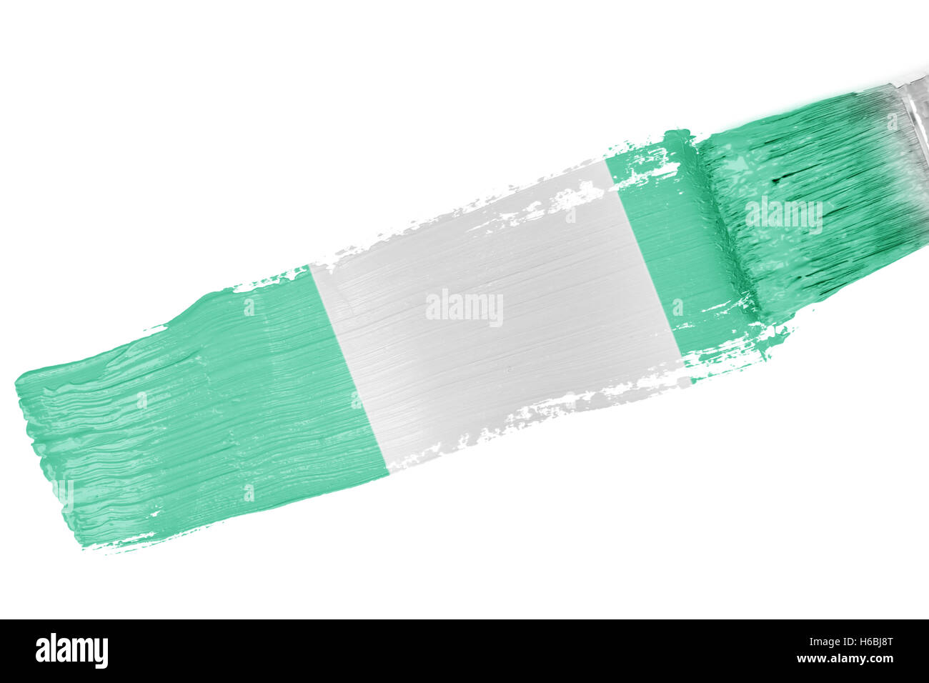 Zusammengesetztes Bild von Nigeria Nationalflagge Stockfoto