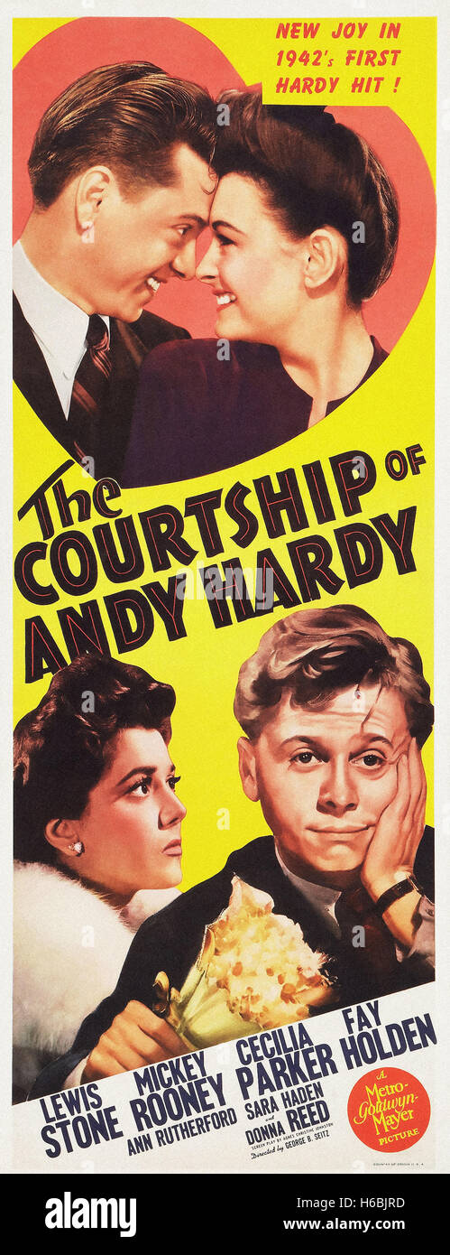 Die Balz des Andy Hardy - Filmposter- Stockfoto