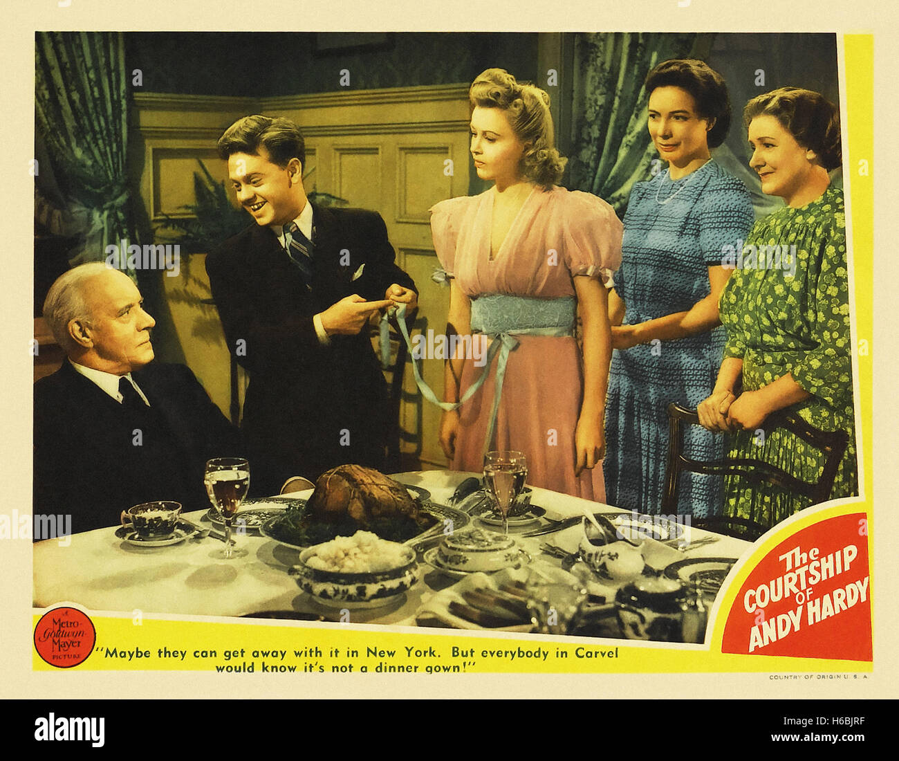 Die Balz des Andy Hardy - Filmposter- Stockfoto