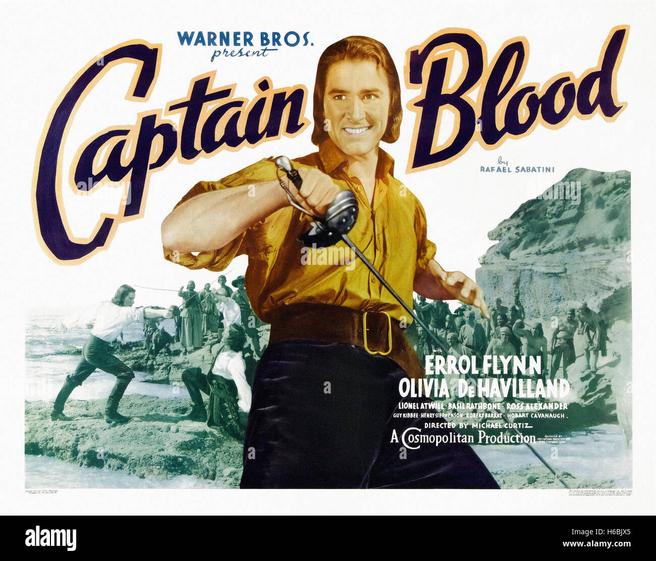 Captain Blood (1935) - Film-Poster- Stockfoto