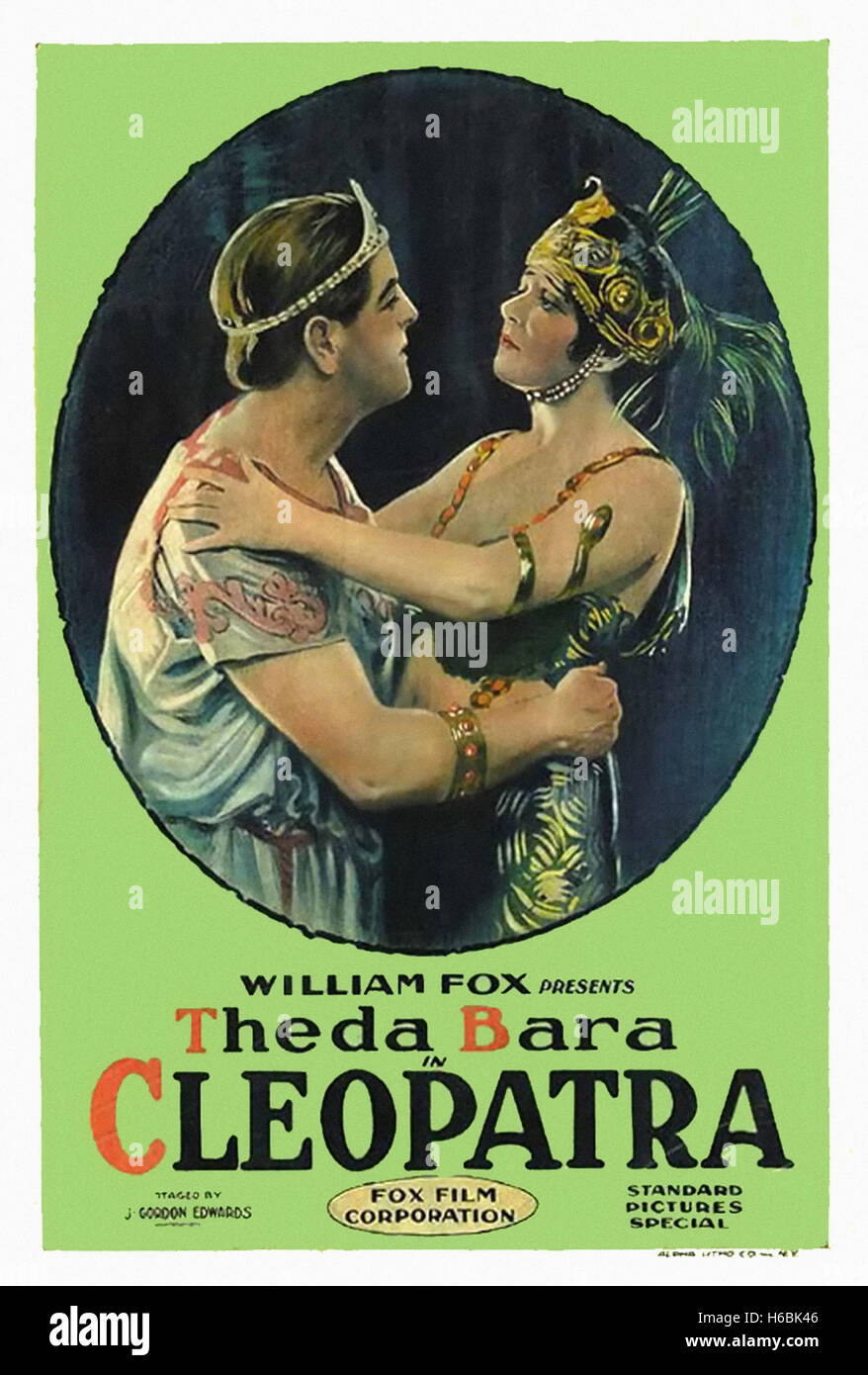 Cleopatra (1917) - Film-Poster- Stockfoto