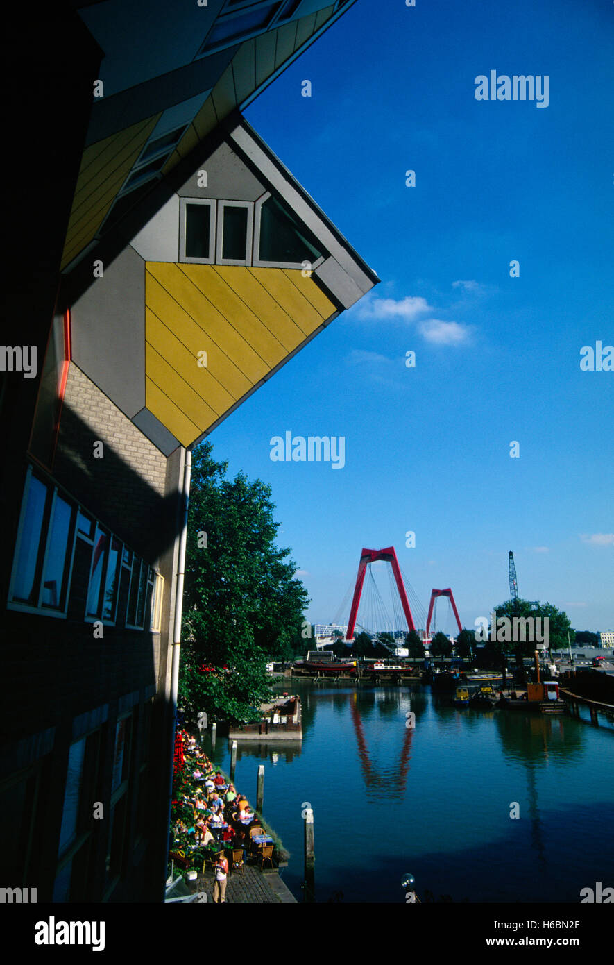 Niederlande, Rotterdam, würfelförmige Haus, Kijkkubus von Architekten Piet Blom Stockfoto