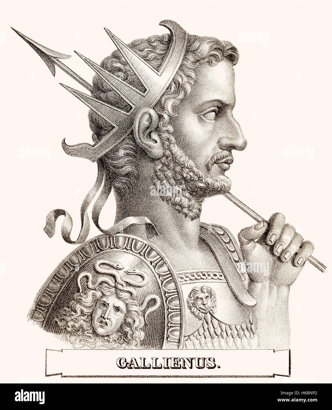 Gallienus, c. 218-268, römischer Kaiser Stockfoto