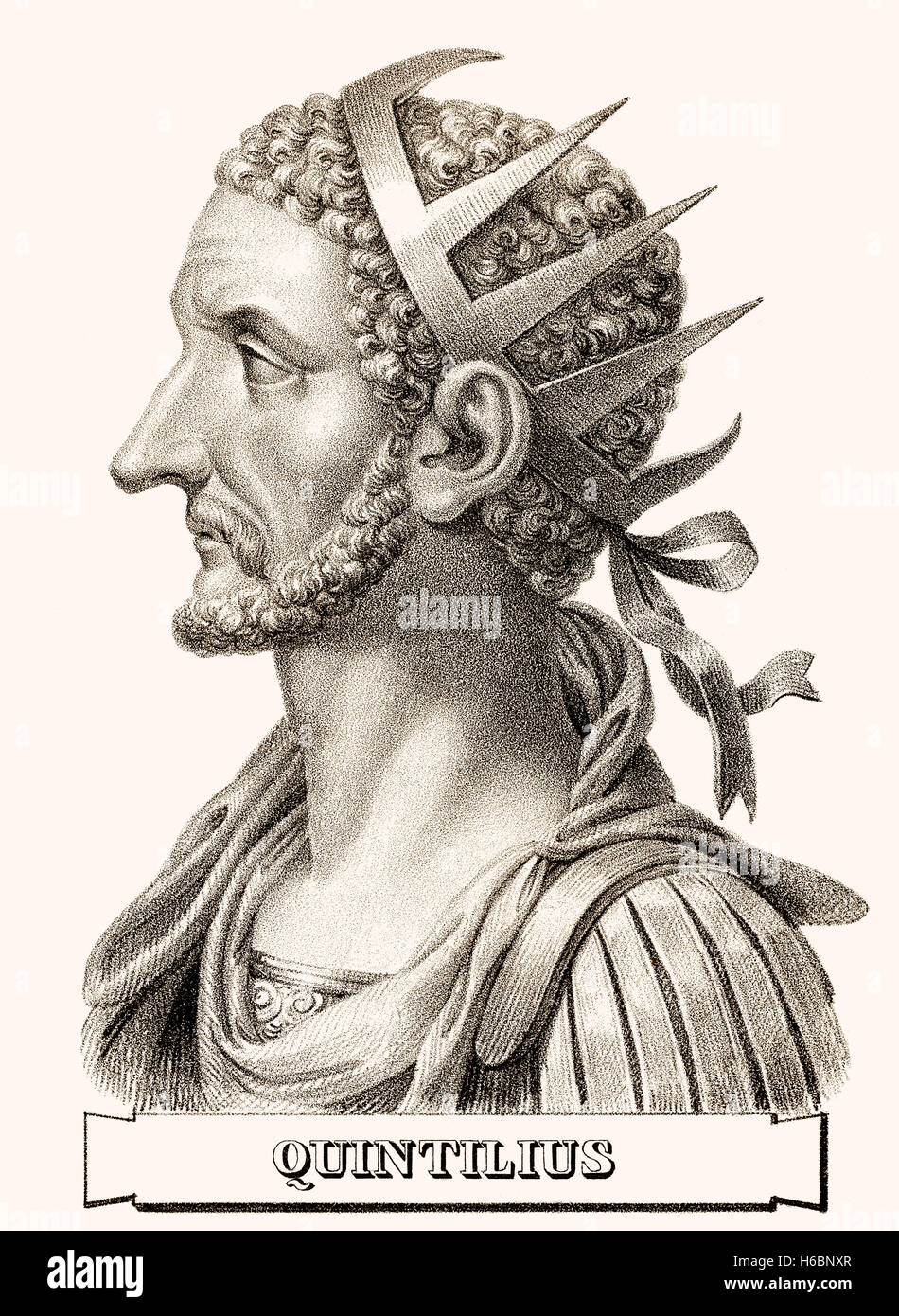 Quintillus, Roman Emperor für ein paar Monate in 270 Stockfoto