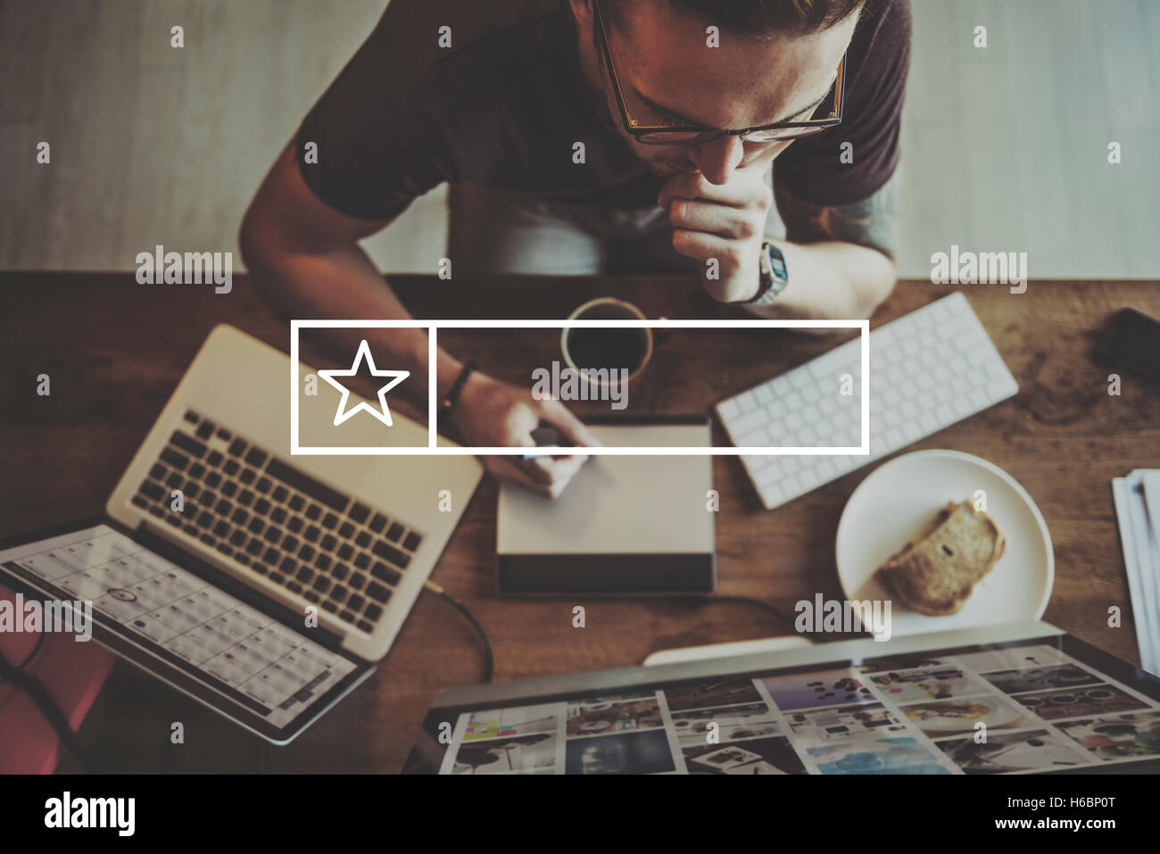 Abzeichen Kopie Banner Beschriftung leer Stempel Raumkonzept Stockfoto