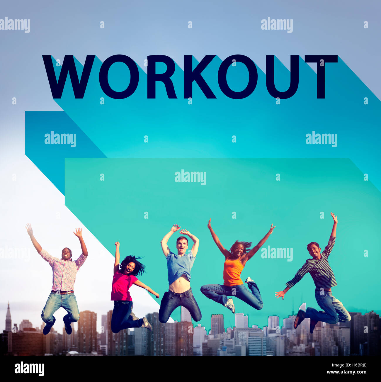 Training aktiv Fitness-Wellness-Lifestyle-Konzept Stockfoto
