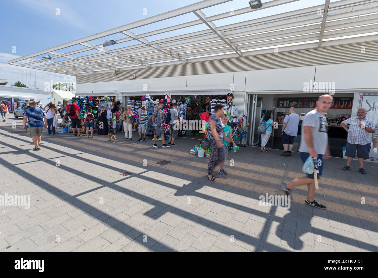 Promenade, Gdynia, Polen Stockfoto