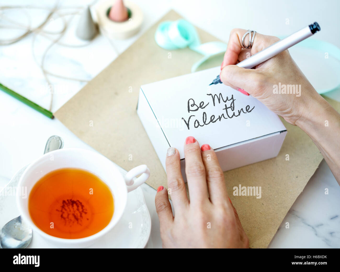 Mein Valentine glücklich Konzept Stockfoto