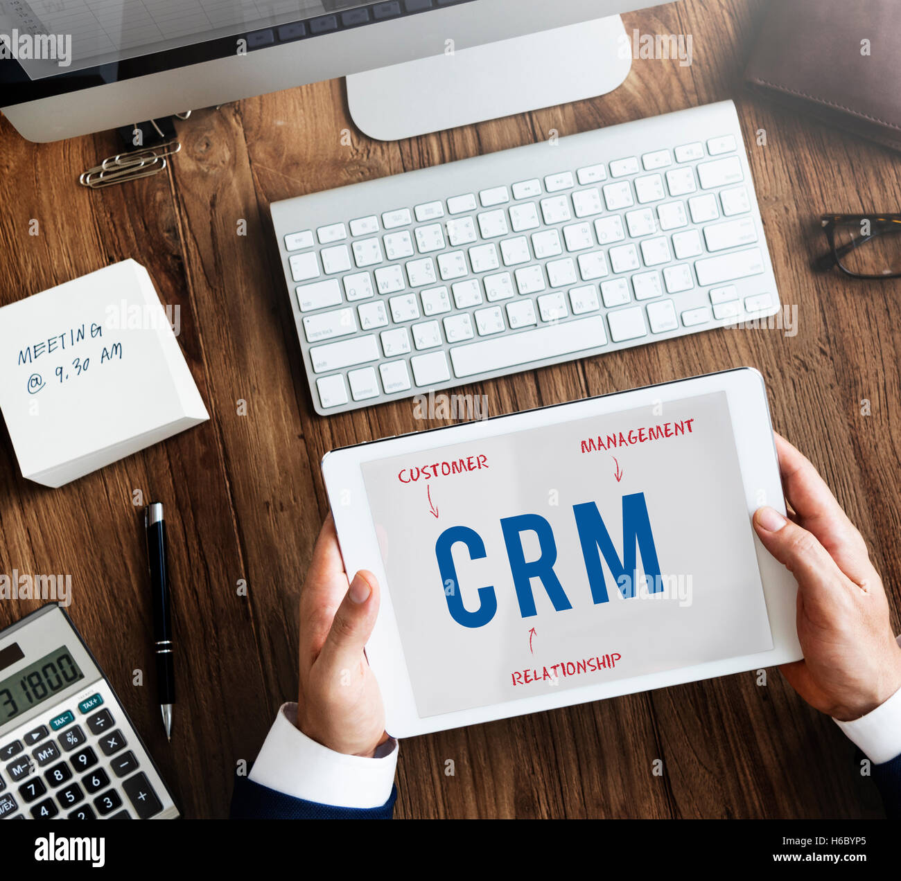 CRM-Business-Unternehmen Strategie Marketingkonzept Stockfoto