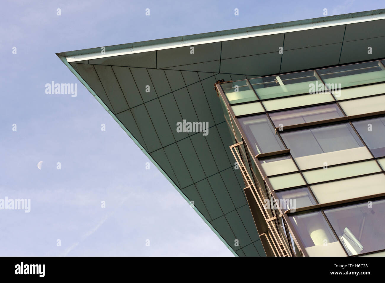 Detail der BBC Gebäude Salford Kais Stockfoto