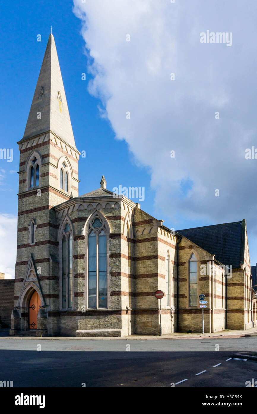 Kings Lynn Museum befindet sich in einem ehemaligen Union Baptist Kapelle und Schulzimmer. Stockfoto