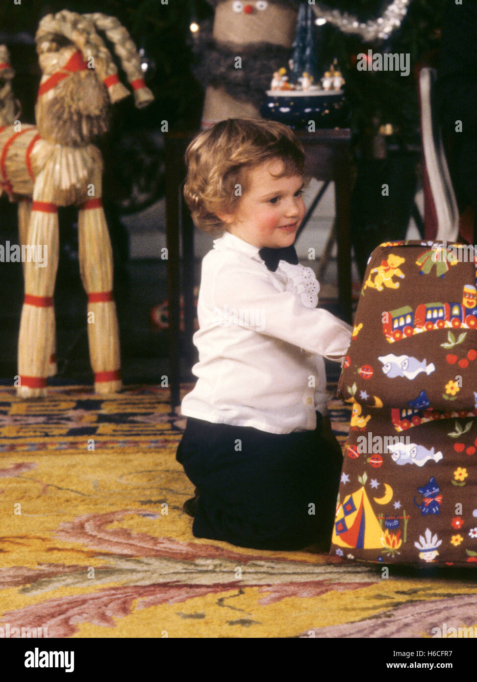 Prinz CARL PHILIP Eröffnung Weihnachtsgeschenke Stockfoto