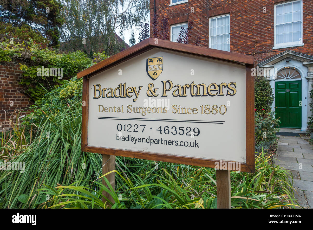 Bradley und Partner Zahnarzt Dental Practice St Peters Lane Canterbury Kent Stockfoto
