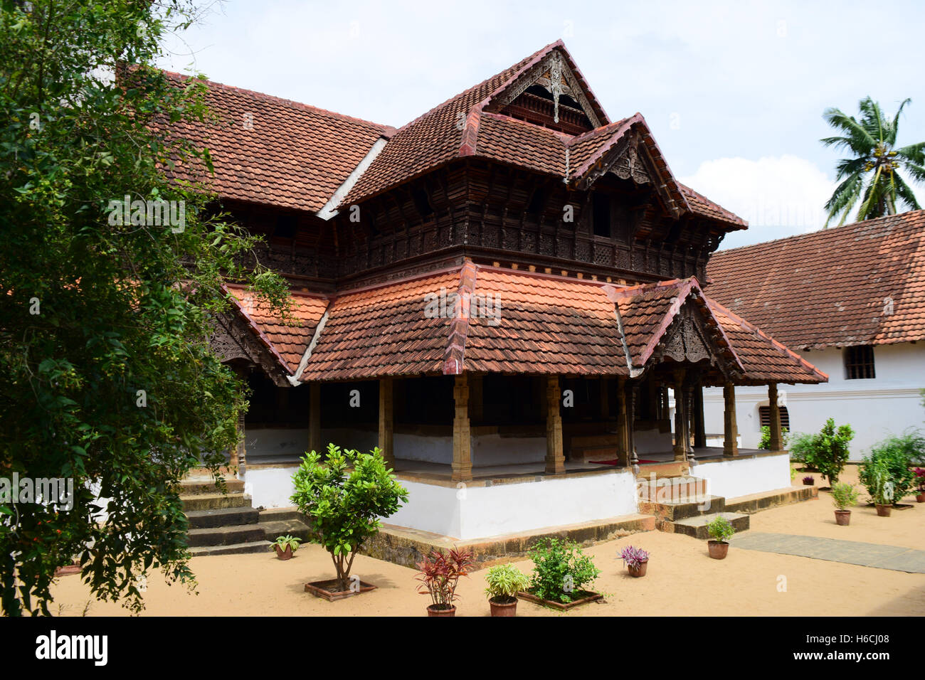 Padmanabhapuram Palast Haupteingang Stockfoto