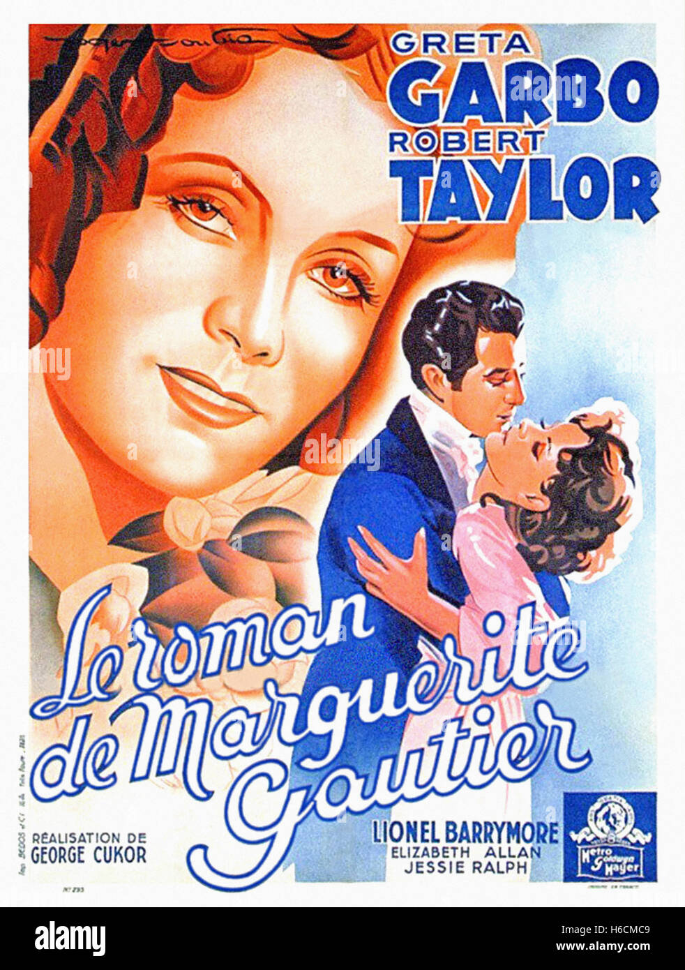 Camille (1936) - französische Filmplakat- Stockfoto