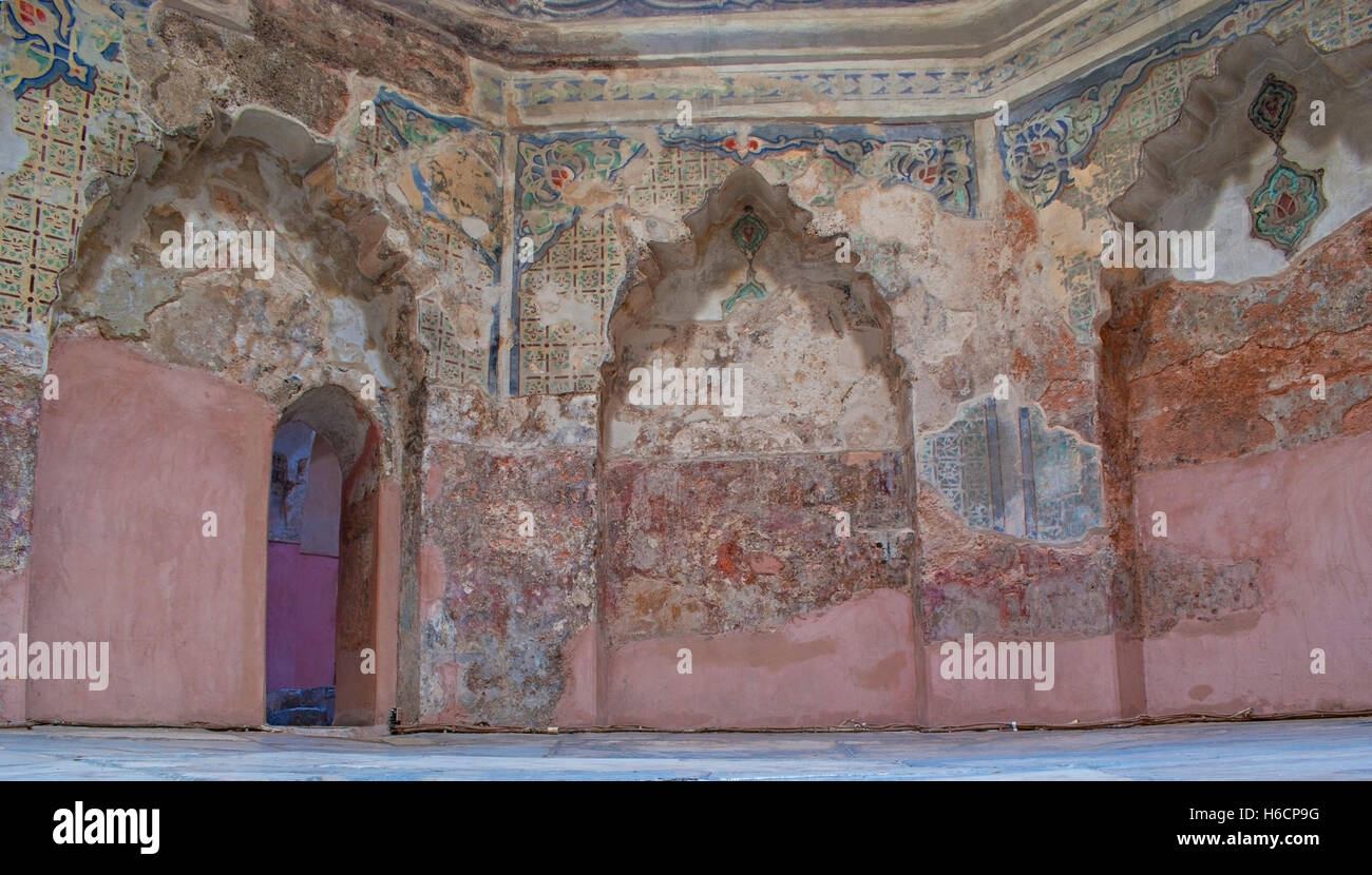 Das Innere des Bey Hamam, deaktiviert die älteste, die Osmanischen Bäder in Stadt und eines der wichtigsten Gebäude Stockfoto