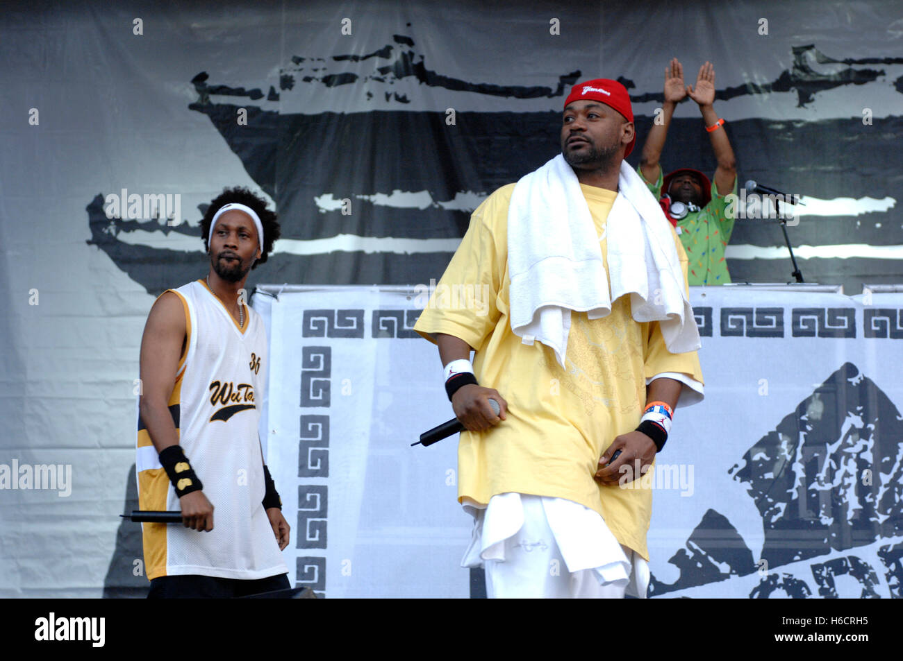 Wu Tang Clan durchführen live in der Rock das Glocken-Festival auf Randalls Island in New York City am 28. Juli 2007.  © David Atlas / MediaPunch Stockfoto