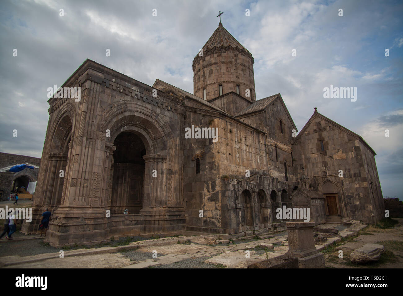 Farbbild des Klosters Tatev in Armenien. Stockfoto