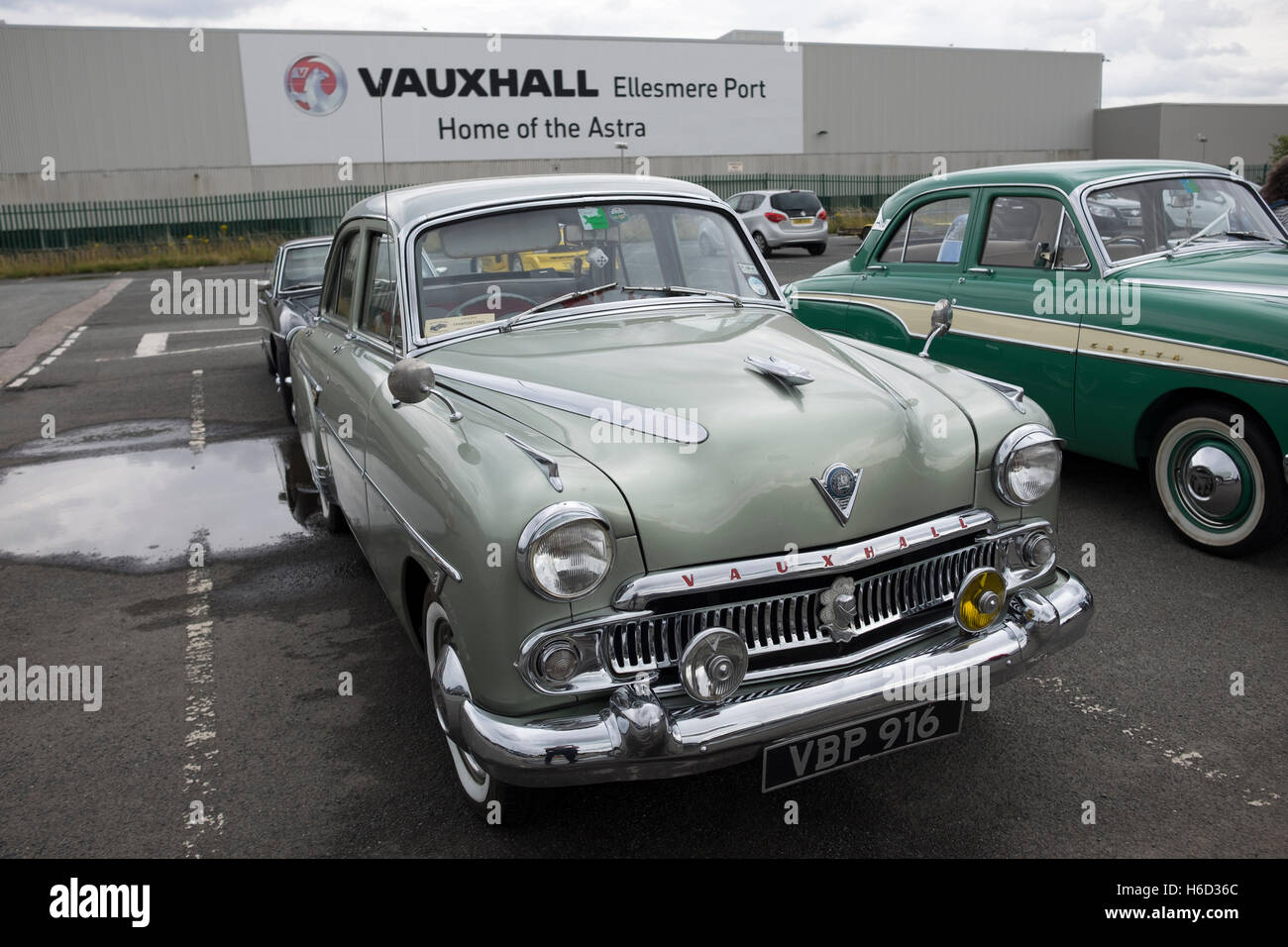 Klassischer Vauxhall-Wagen Stockfoto