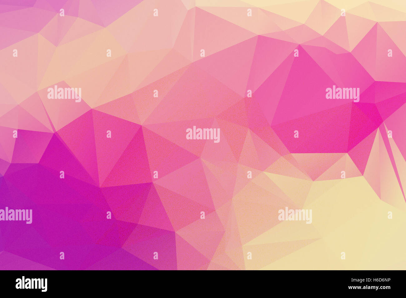 Shocking pink und gelb Polygon-Hintergrund Stockfoto