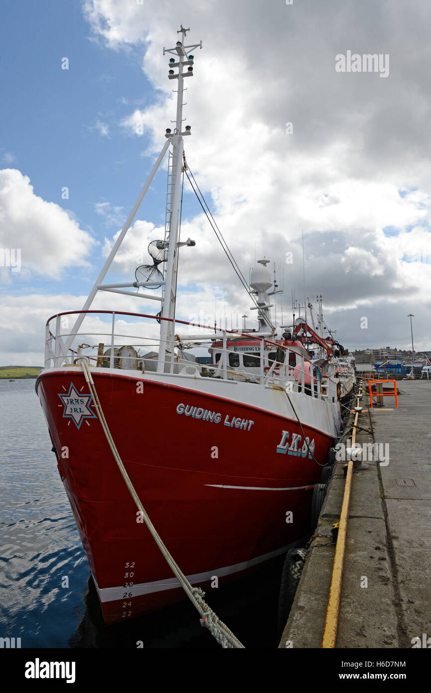 Lerwick Hafen der wichtigste Hafen für die Shetland-Inseln Scotalnd Stockfoto