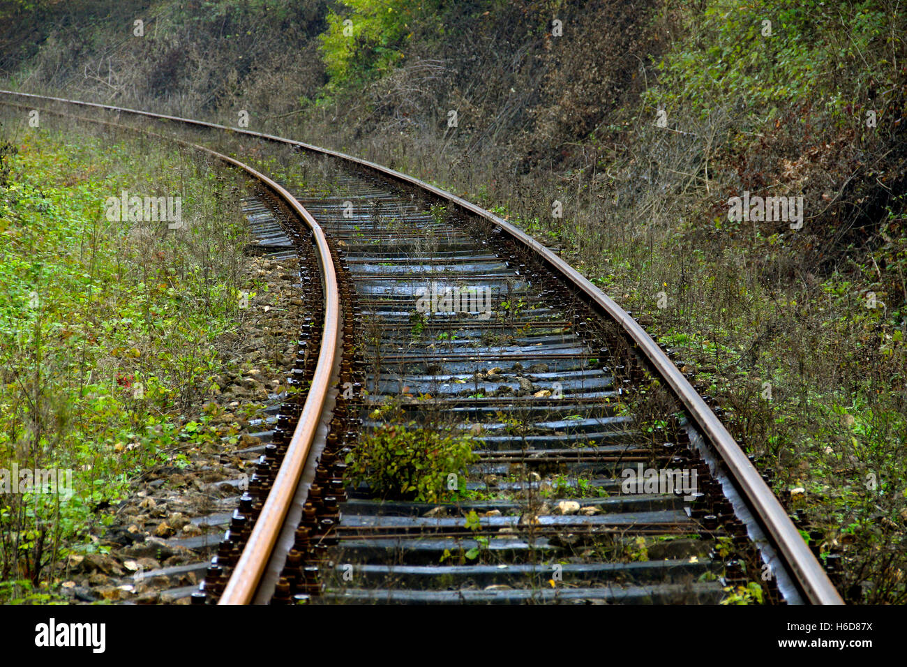 Bahn-Schienen Stockfoto