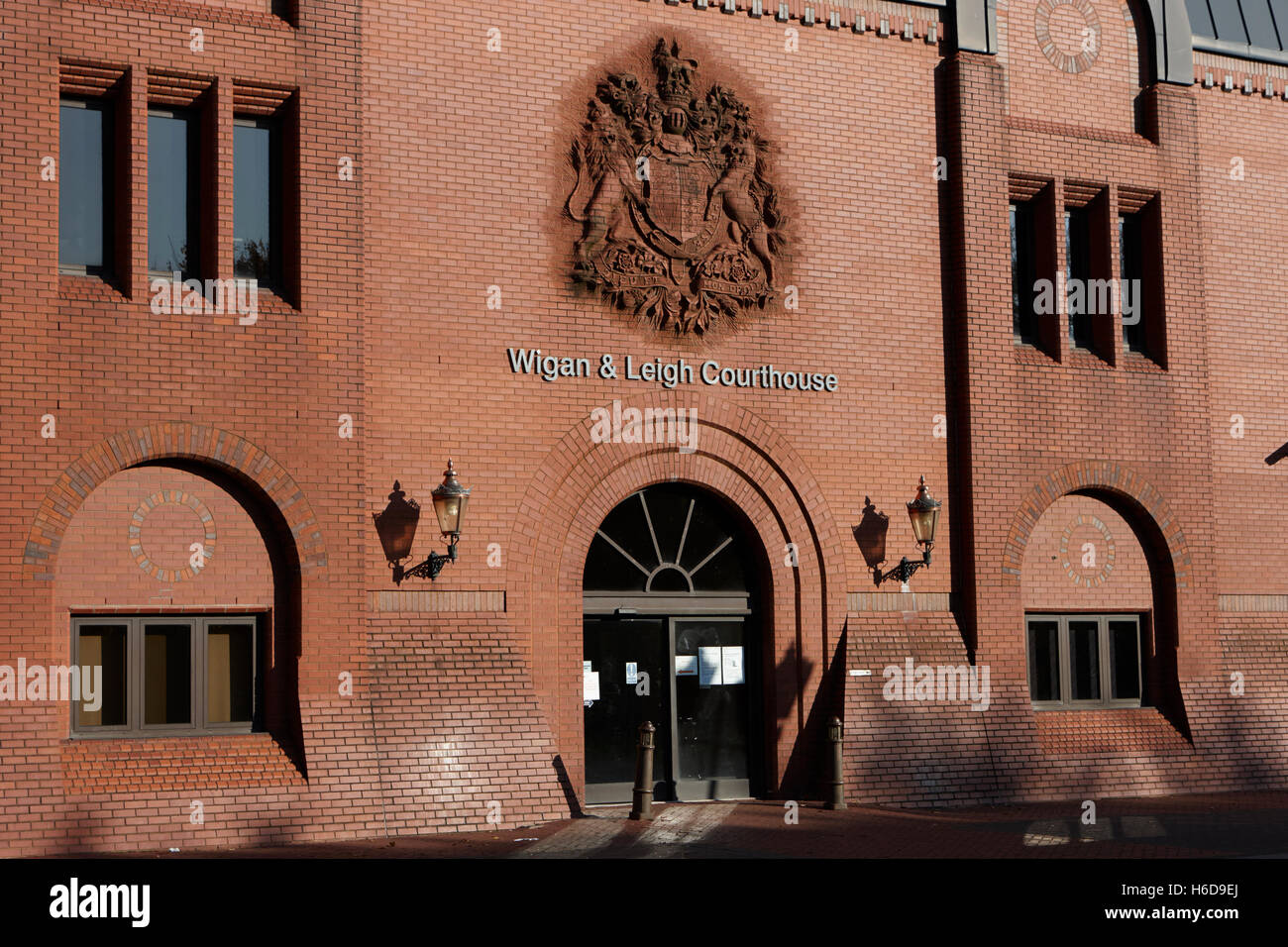 Wigan und Leigh Gerichtsgebäude Magistrate county und Familie Gerichte England United Kingdom Stockfoto