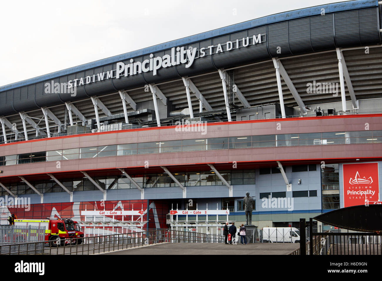 Fürstentum ehemaligen Millenium Stadium, Cardiff Wales Großbritannien Stockfoto