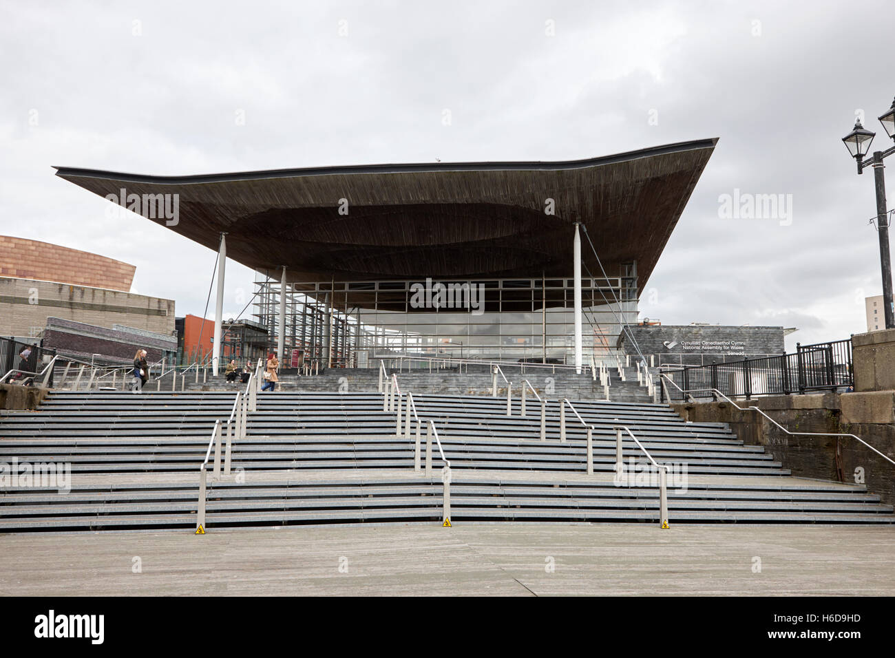 Senedd Nationalversammlung für Wales, Cardiff Wales Großbritannien bauen Stockfoto