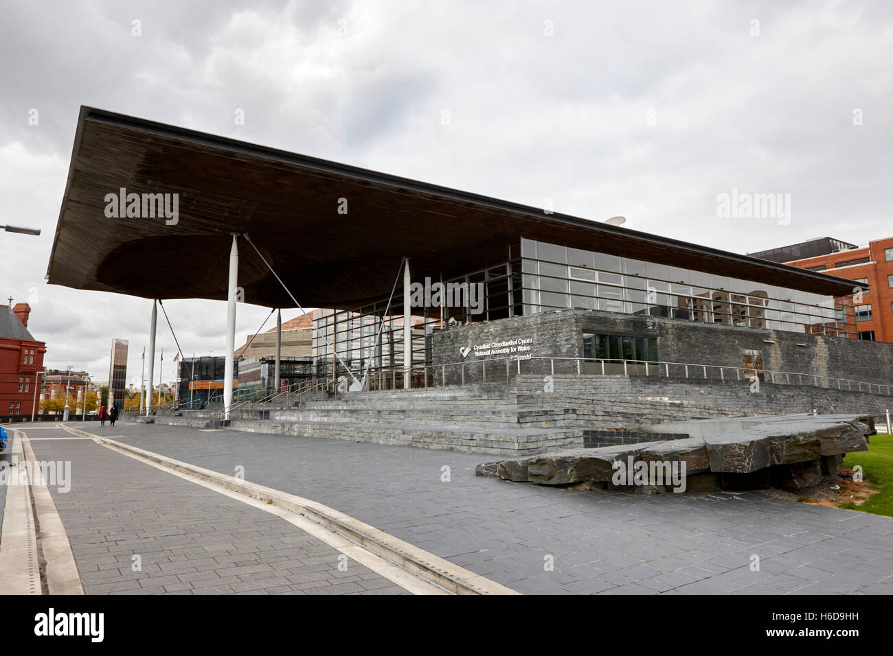 Senedd Nationalversammlung für Wales, Cardiff Wales Großbritannien bauen Stockfoto