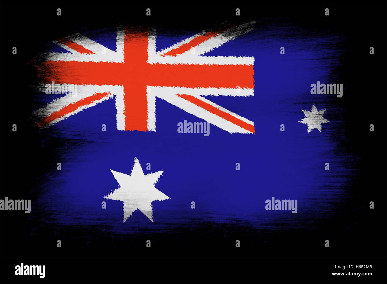 Die australische Flagge Stockfoto