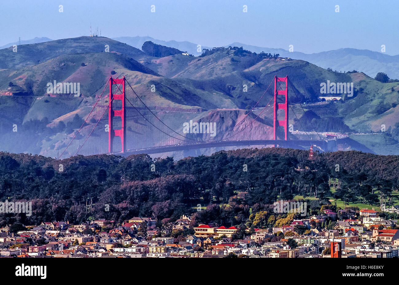 Die Golden Gate Bridge in San Francisco, Kalifornien Stockfoto