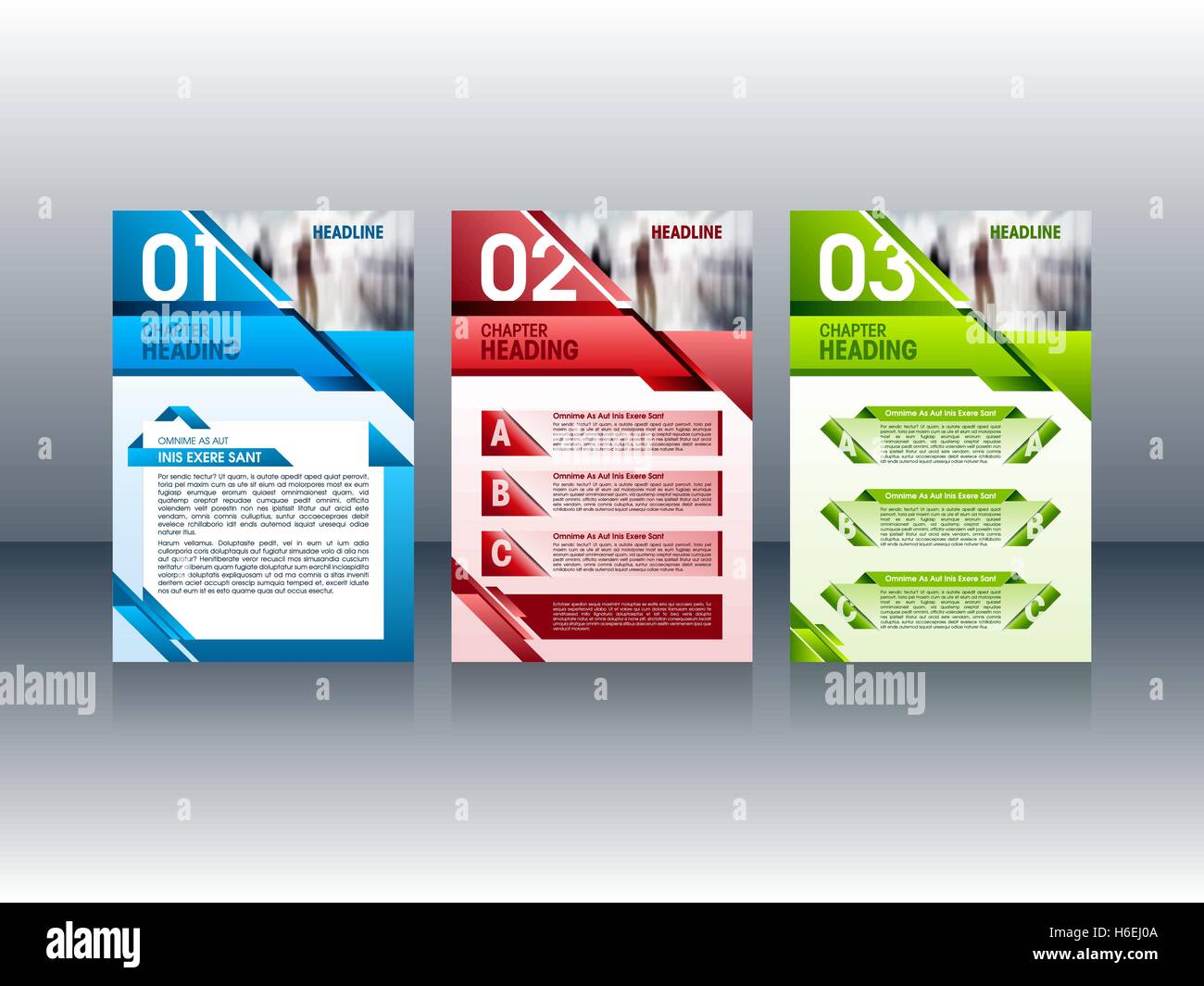 Moderne Broschure Design Bunte Flyer Broschure Layout Vorlagen Fur Ihr Design Vektor Illustration Stock Vektorgrafik Alamy