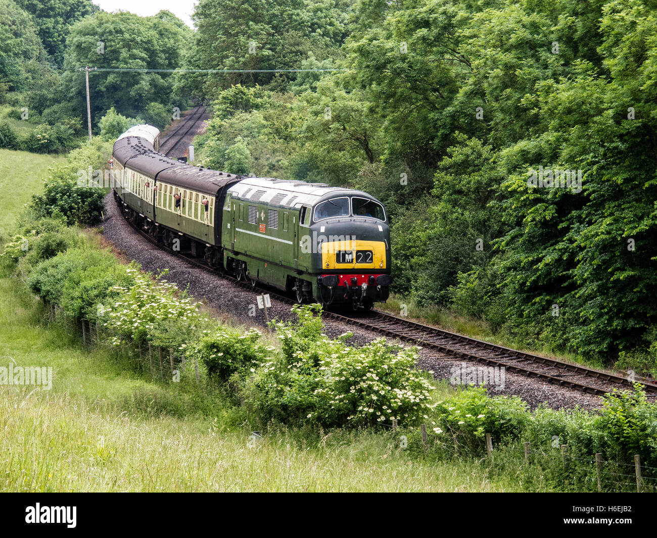 "Ansturm" auf West Somerset Railway Stockfoto