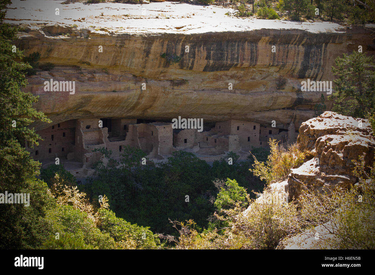 Mesa Verde Cliff Dwellings Stockfoto