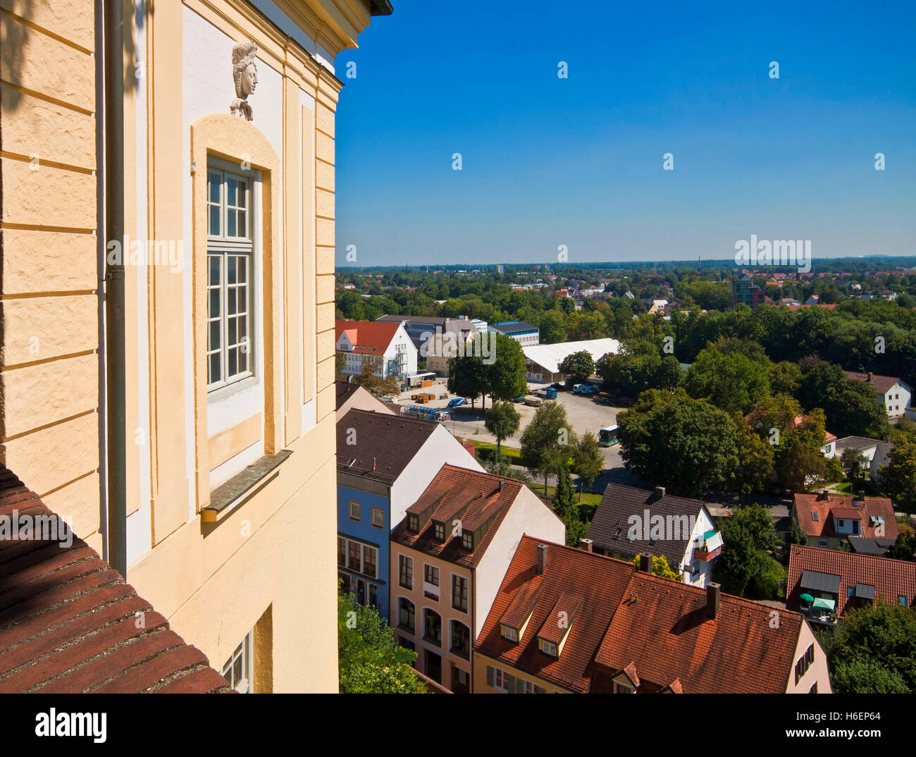Deutschland, Dachau Panorama Blick auf die Stadt aus der Renaissance