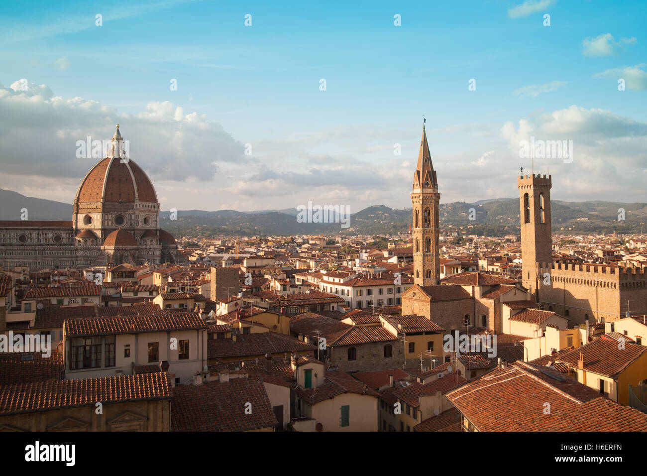 Florenz Stadtbild mit Dom Santa Maria Del Fiore Stockfoto