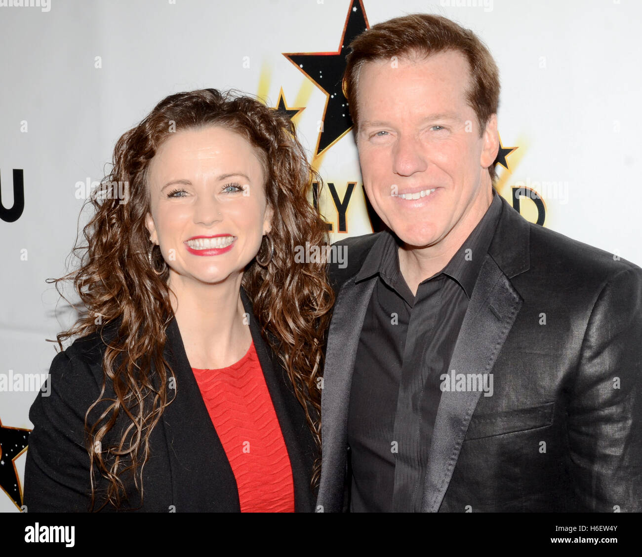 Audrey Murdick und Jeff Dunham besucht die Hollywood Walk von Ruhm Auszeichnungen bei Taglyan Komplex am 25. Oktober 2016 in Los Angeles, Kalifornien. Stockfoto